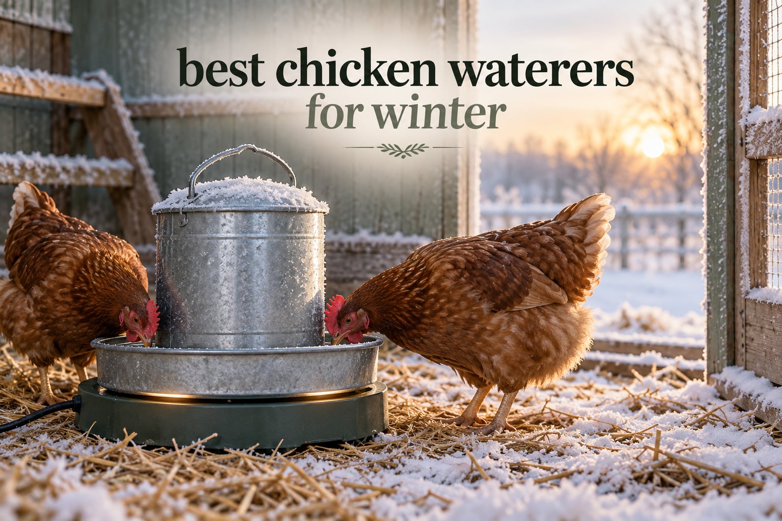 best chicken waterers for winter