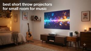 best short throw projectors for small room for music
