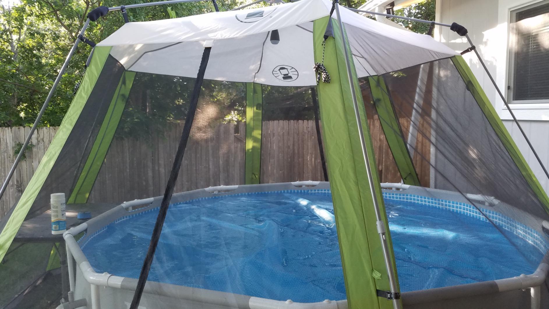 Coleman Skylodge Screened Canopy Tent with Instant Setup 10x10/15x13ft Portable Screen Shelter with 1-Minute Setup for Bug-Free Lounging Great for Picnic Yard Beach Park Camping & More customer photo 2