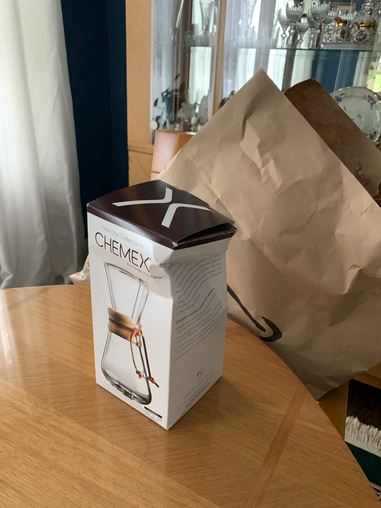 Chemex Pour-Over Glass Coffeemaker - Classic Series - 3-Cup - Exclusive Packaging customer photo 2