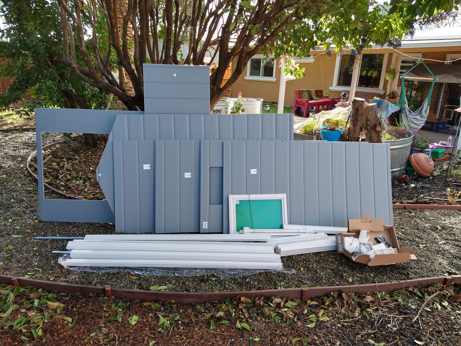 Keter Manor 4x6 Resin Outdoor Storage Shed Kit-Perfect to Store Patio Furniture, Garden Tools Bike Accessories, Beach Chairs and Lawn Mower, Grey & White customer photo 2
