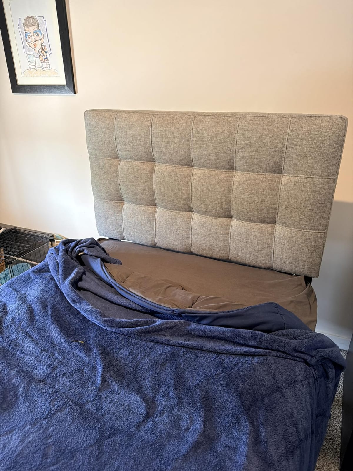 Modway Lily Tufted Linen Fabric Upholstered King Headboard in Beige customer photo 1
