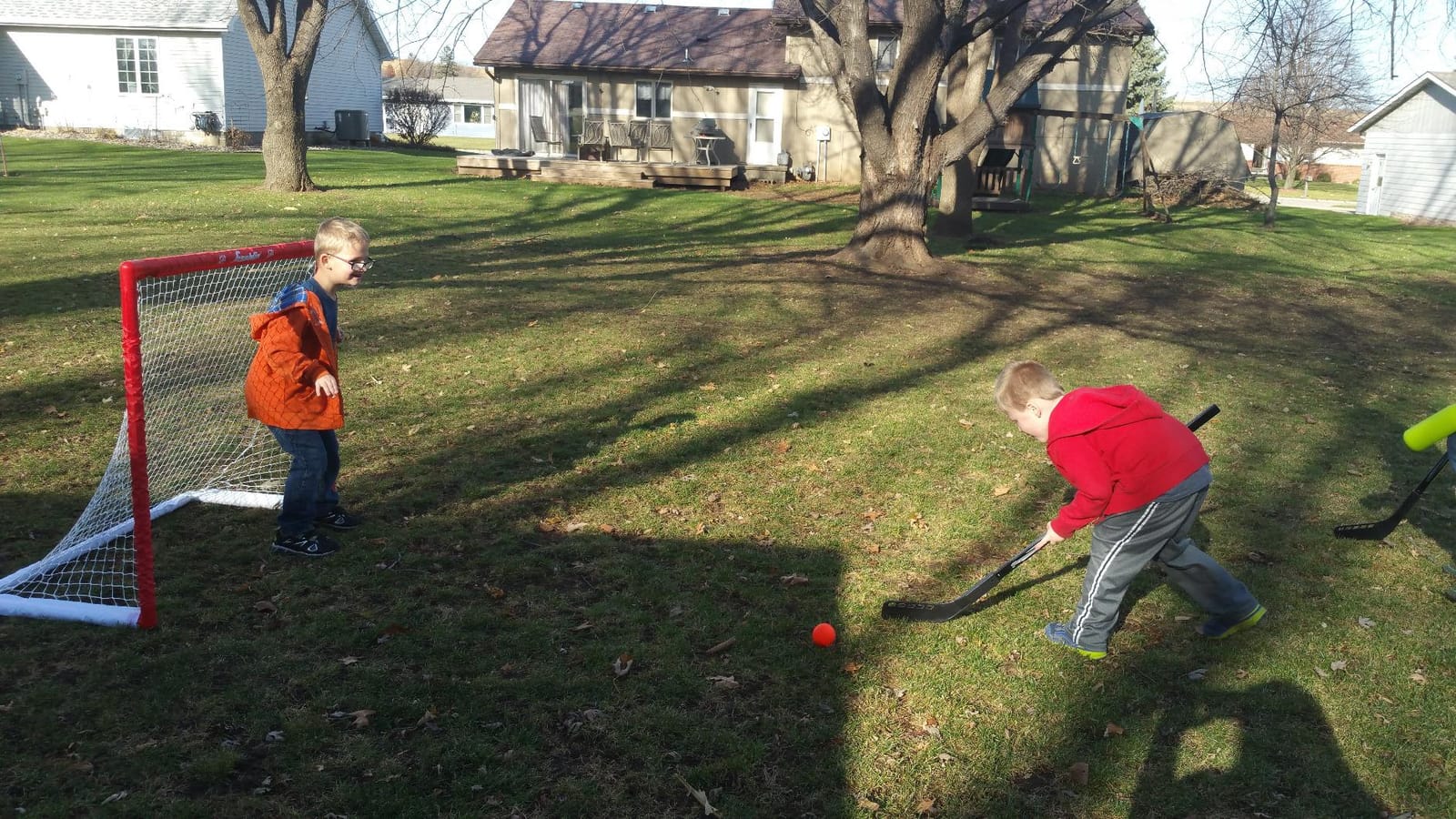 Franklin Sports Hockey Goal, Ball, and Stick Set - NHL customer photo 2
