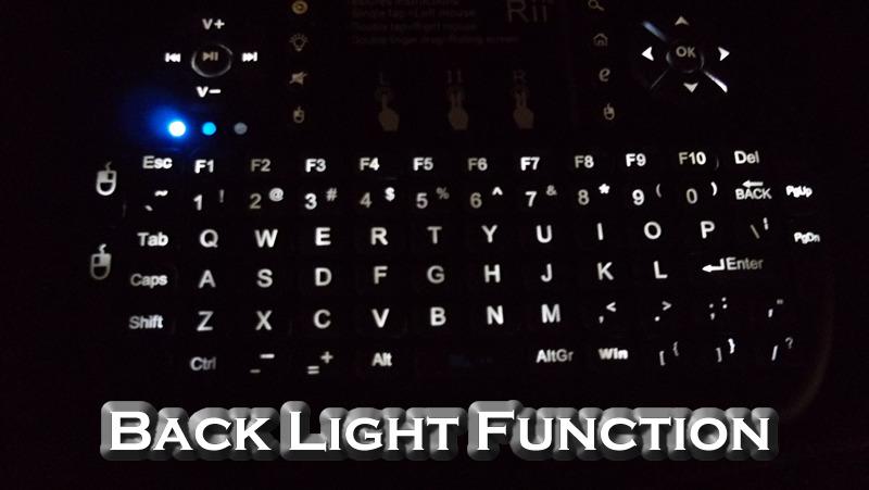 Rii 2.4GHz Mini Wireless Keyboard with Touchpad&QWERTY Keyboard, Backlit Portable with Remote Control for Laptop/PC/Tablets/Windows/Mac/TV/Xbox/PS3/Raspberry Pi .(Black) customer photo 2