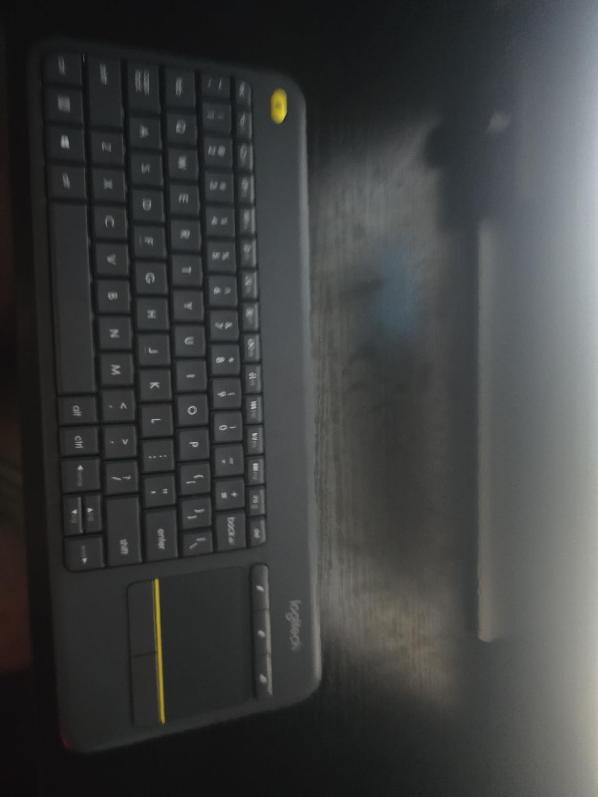 Logitech K400 Plus Wireless Touch TV Keyboard for PC-Connected TV - Black customer photo 2