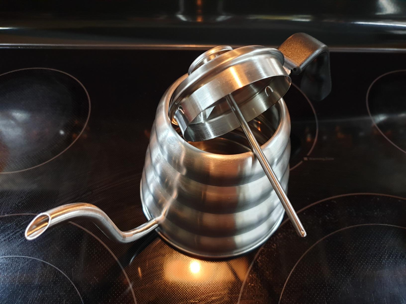Barista Warrior Gooseneck Kettle, 1.2L Pour Over Kettle, Silver customer photo 1