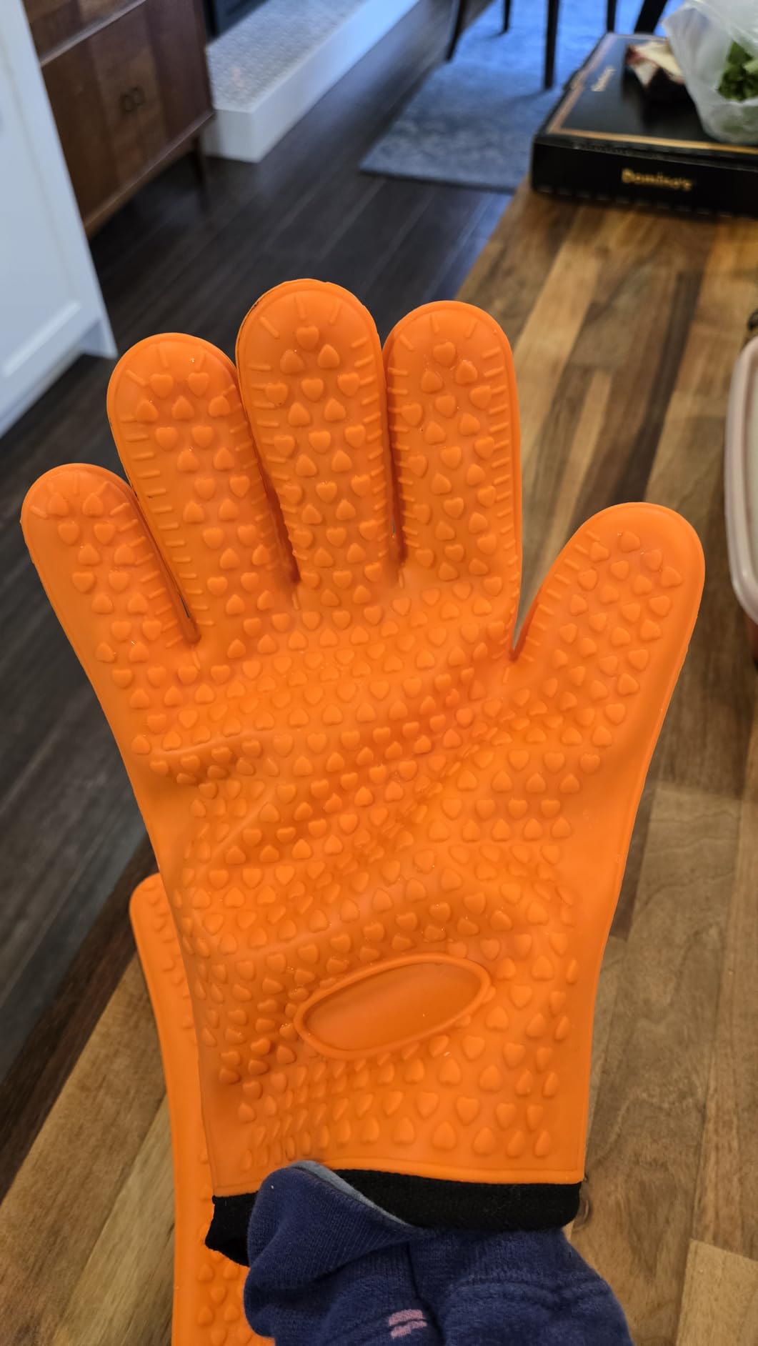 KITCHEN PERFECTION Smoker BBQ Grill Gloves -High Heat Resistant Oven Mitts customer photo 1
