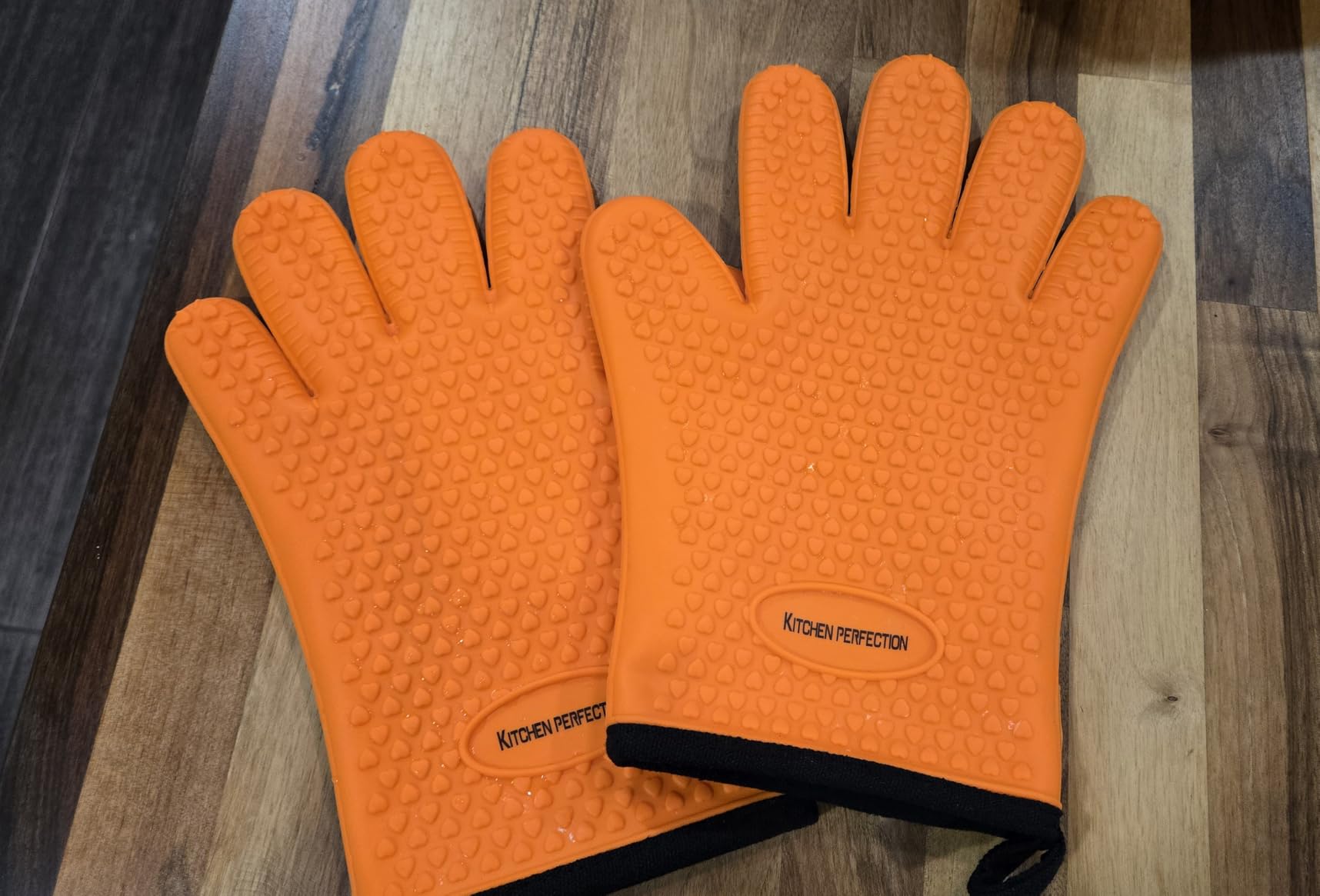 KITCHEN PERFECTION Smoker BBQ Grill Gloves -High Heat Resistant Oven Mitts customer photo 2