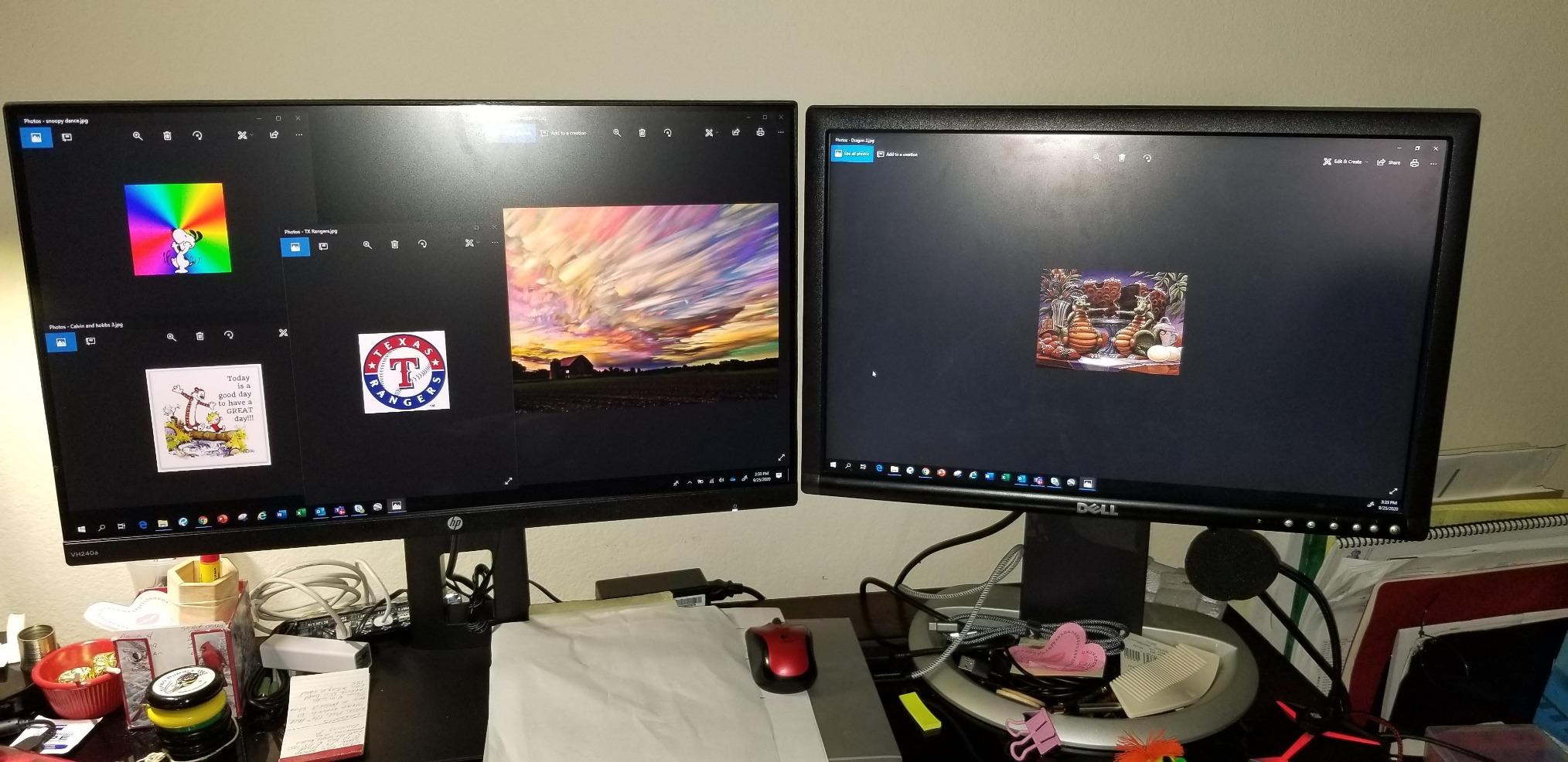 HP VH240a 23.8-inch Full HD 1080p IPS LED Monitor with Built-in Speakers and VESA Mounting, Rotating Portrait & Landscape, Tilt, and HDMI & VGA Ports (2DS80AA#ABA) - Black customer photo 1