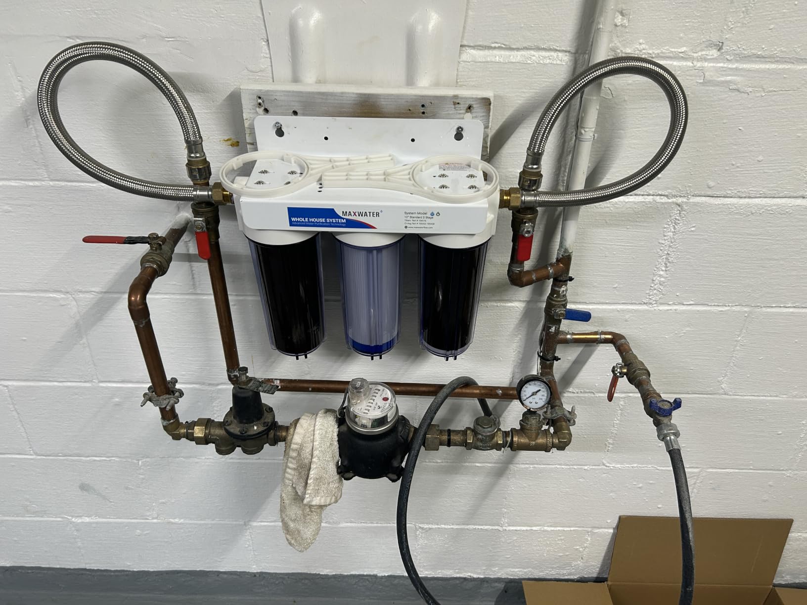 Max Water Whole House Water Filter System 3 Stage 10