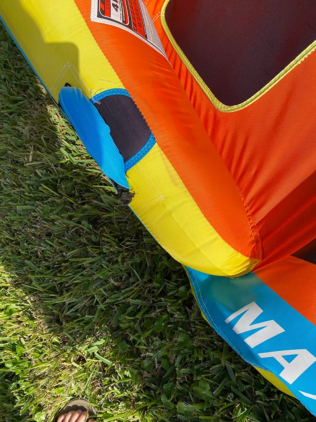 Wow Sports - Max Inflatable Towable Deck Tube - Boating Accessory - Fits Kids & Adults - Up to 3 Riders customer photo 2