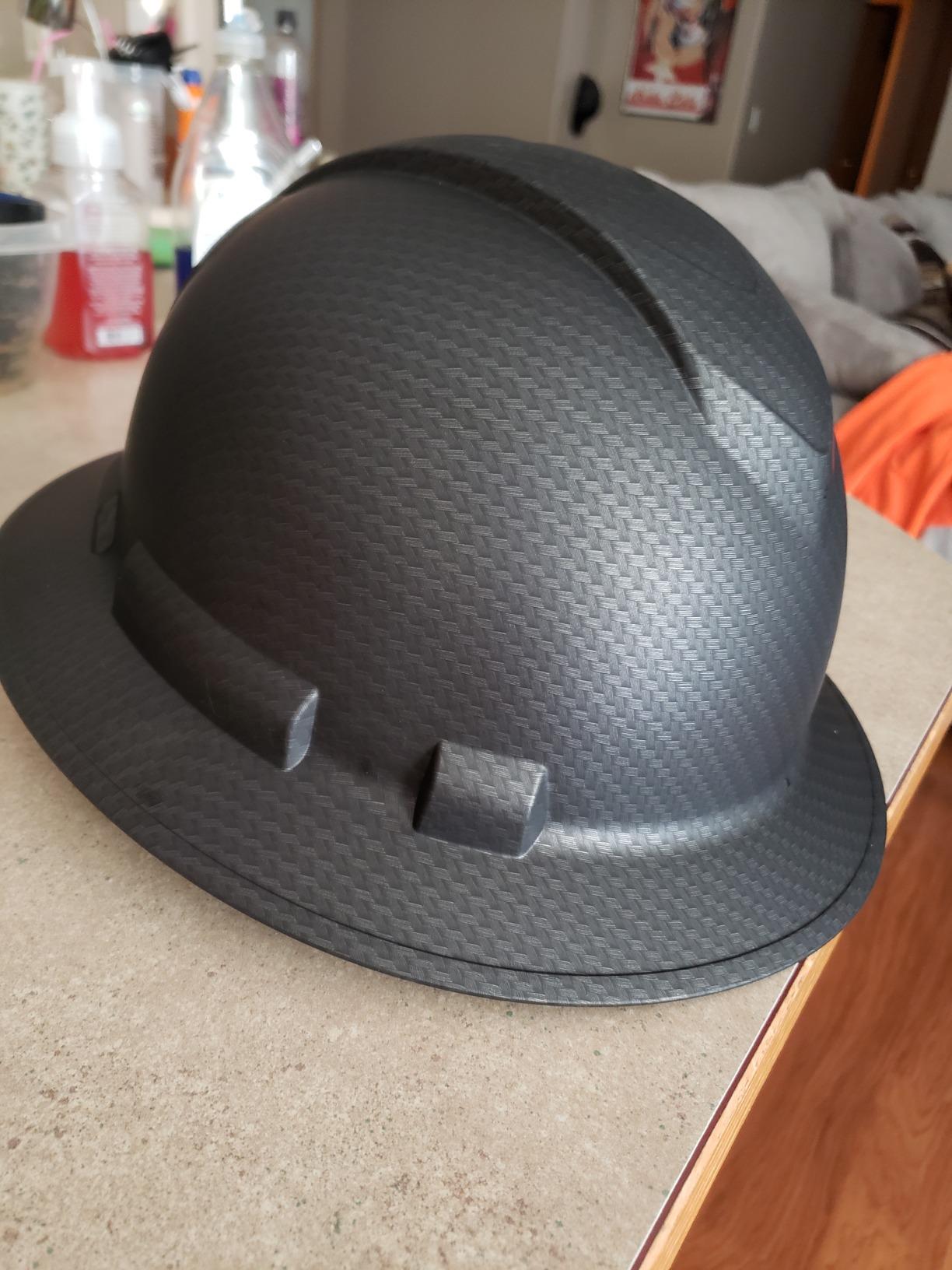 Full Brim Hard Hat, Class C G & E, OSHA Construction Work Approved, Premium Carbon Fiber Design, Soft Padded 6 PT Adjustable Ratchet Suspension, Top Pad, Matte, Casco de construccion customer photo 1