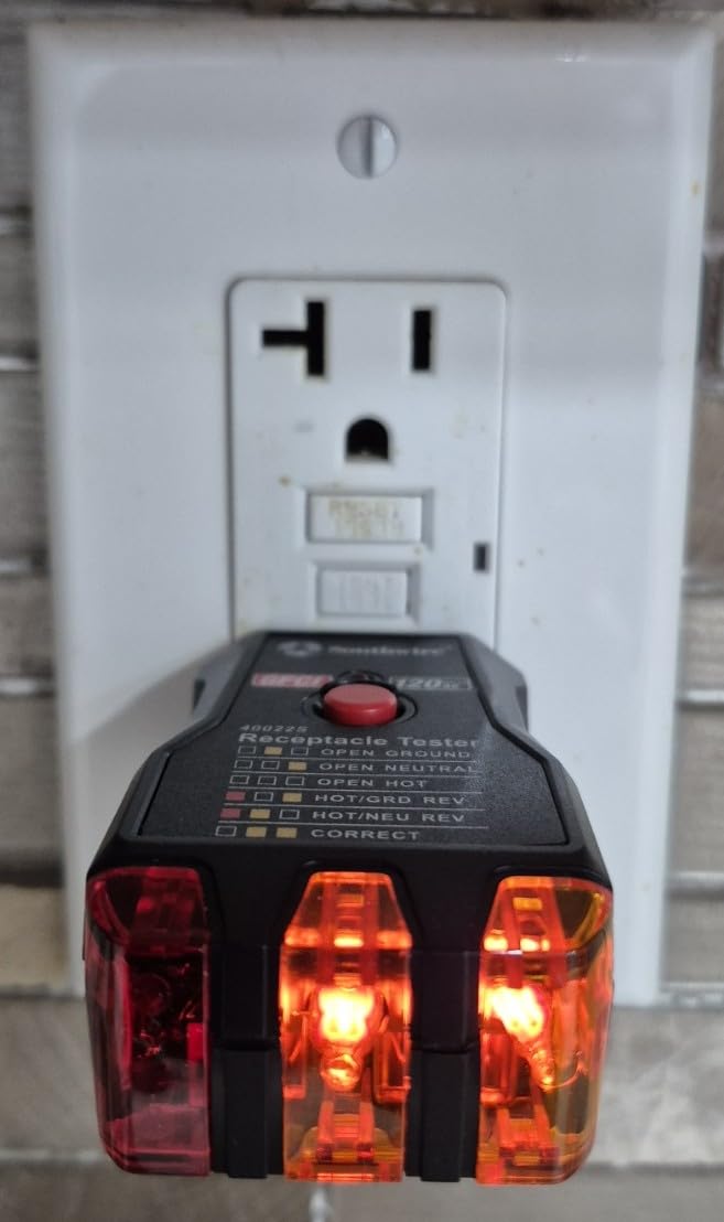 Southwire GFCI Receptacle Tester - Push-Button Outlet Tester for Fast & Accurate Wiring Checks - Compact & Durable Housing - 7 Test Functions customer photo 2