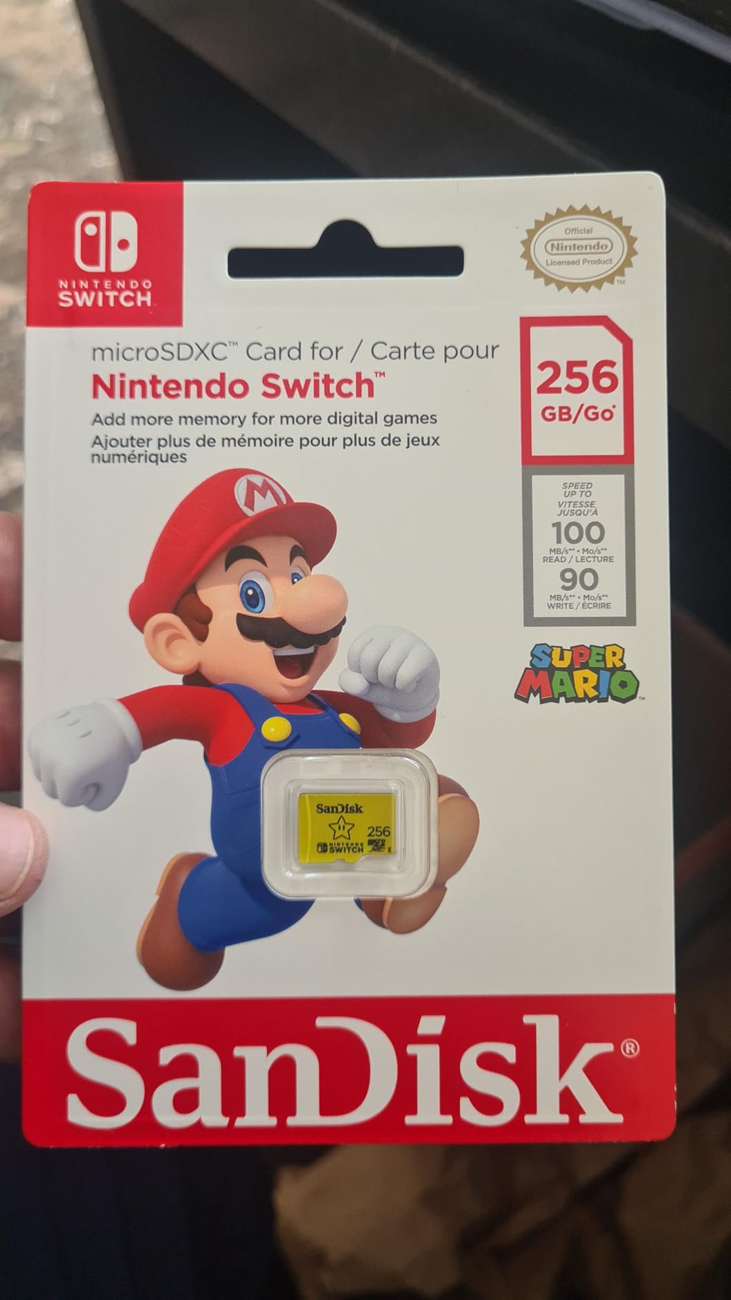 SANDISK 256GB microSD Card, Super Mario Super Star Edition, 3-Pack customer photo 2