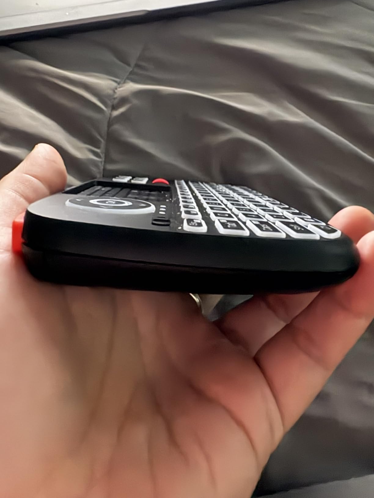 (Upgrade) Rii i4 Mini Bluetooth Keyboard with Touchpad, Blacklit Portable Wireless Keyboard with 2.4G USB Dongle for Smartphones, PC, Tablet, Laptop TV Box iOS Android Windows Mac.Black customer photo 1