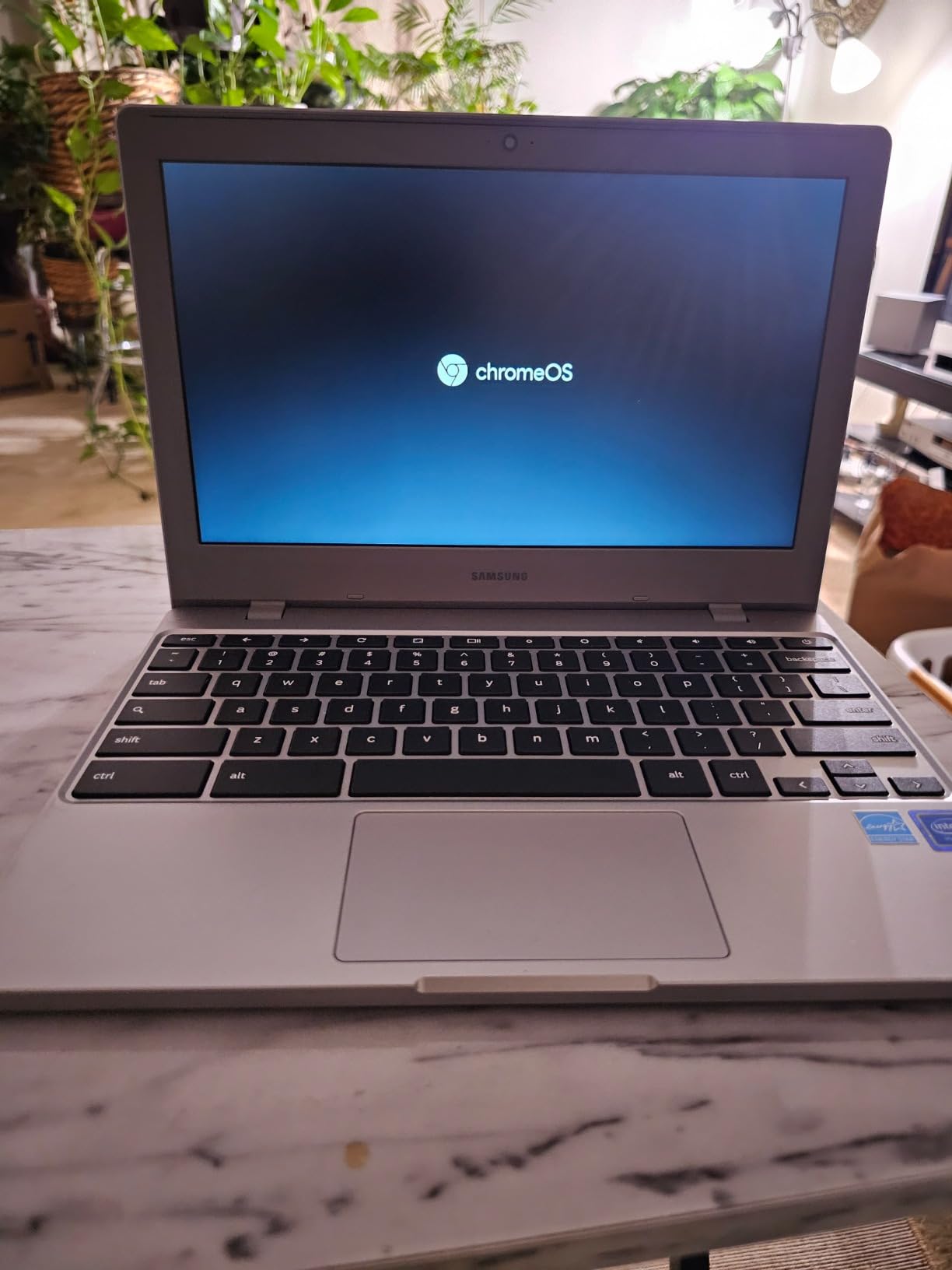 SAMSUNG Galaxy Chromebook 4 11.6” 64GB Laptop Computer w/ 4GB RAM, Gigabit WiFi, HD Intel Celeron Processor, Compact Design, Military Grade Durability, US Version, Silver customer photo 1