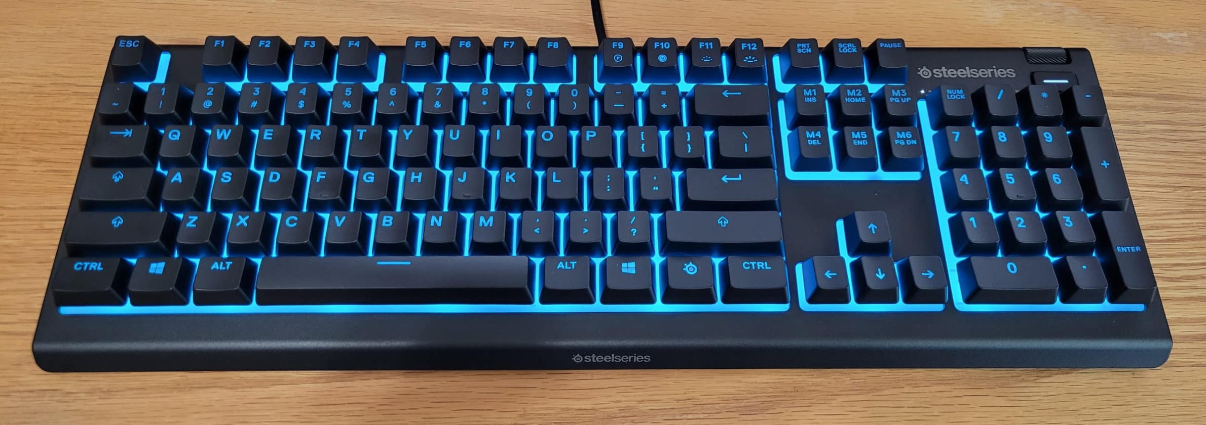 SteelSeries Apex 3 RGB Gaming Keyboard – 10-Zone RGB Illumination – IP32 Water Resistant – Premium Magnetic Wrist Rest (Whisper Quiet Gaming Switch) customer photo 2