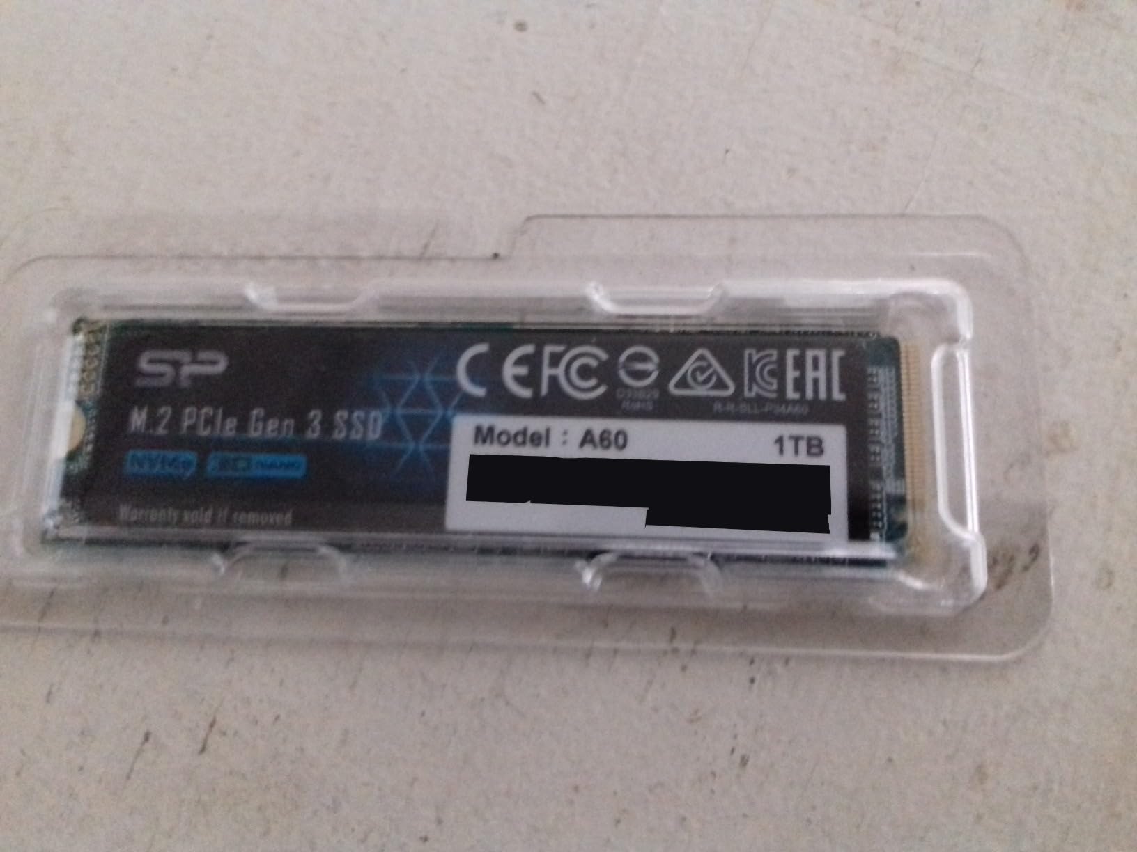 Silicon Power 1TB - NVMe M.2 PCIe Gen3x4 2280 SSD (SP001TBP34A60M28) customer photo 1