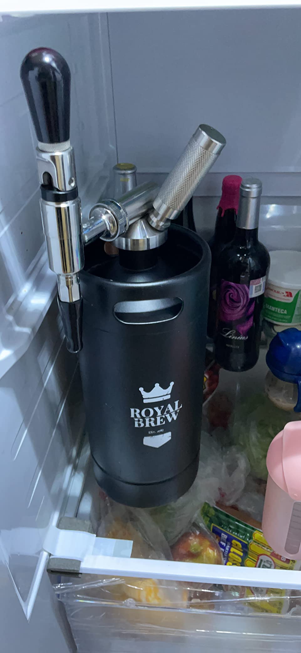 Royal Brew Nitro Cold Brew Coffee Maker, 128 oz Extra Large Home Keg Black customer photo 2