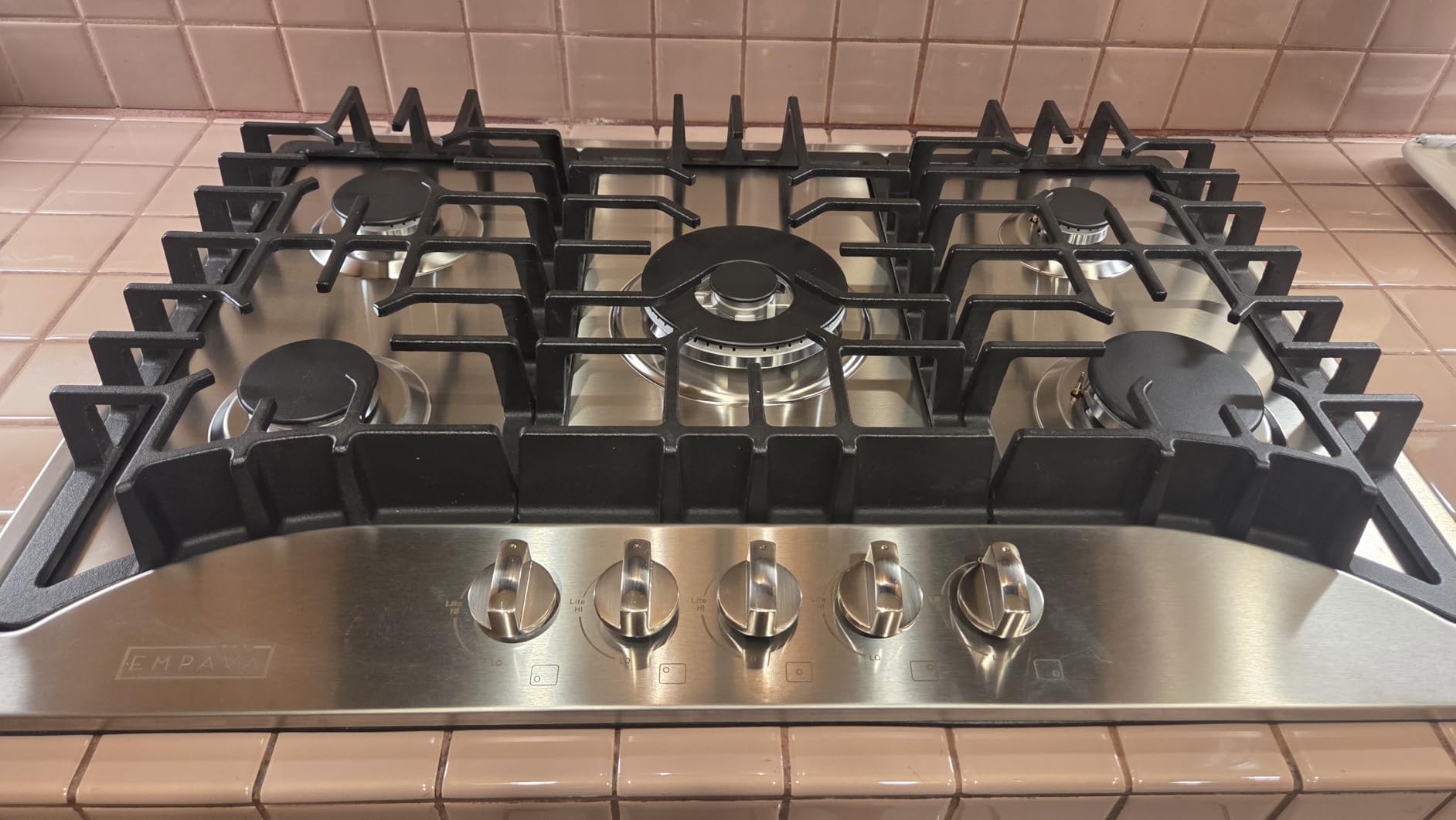 Empava 30-Inch Gas Cooktop, 5 Italian SABAF Burners, Stainless Steel customer photo 1
