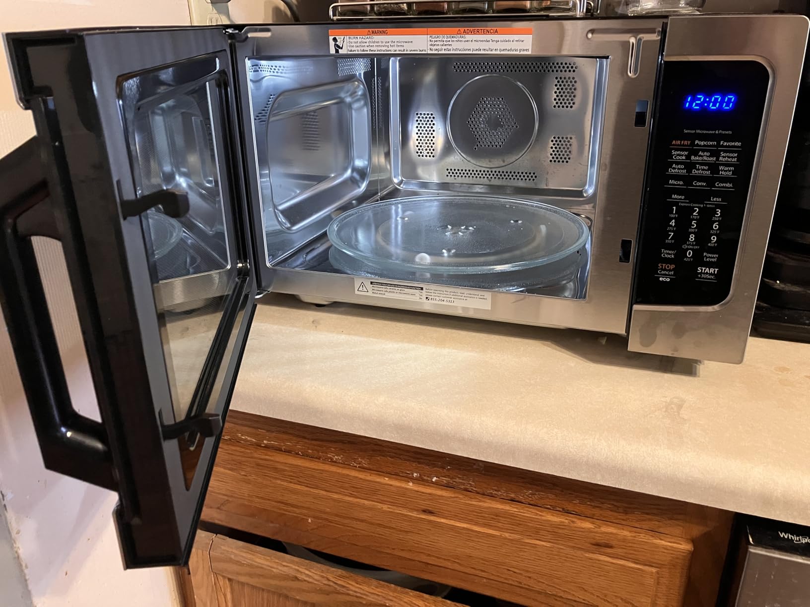 TOSHIBA 4-in-1 Microwave Oven with Air Fryer Combo, 1.5 Cu.Ft, 1000W customer photo 2
