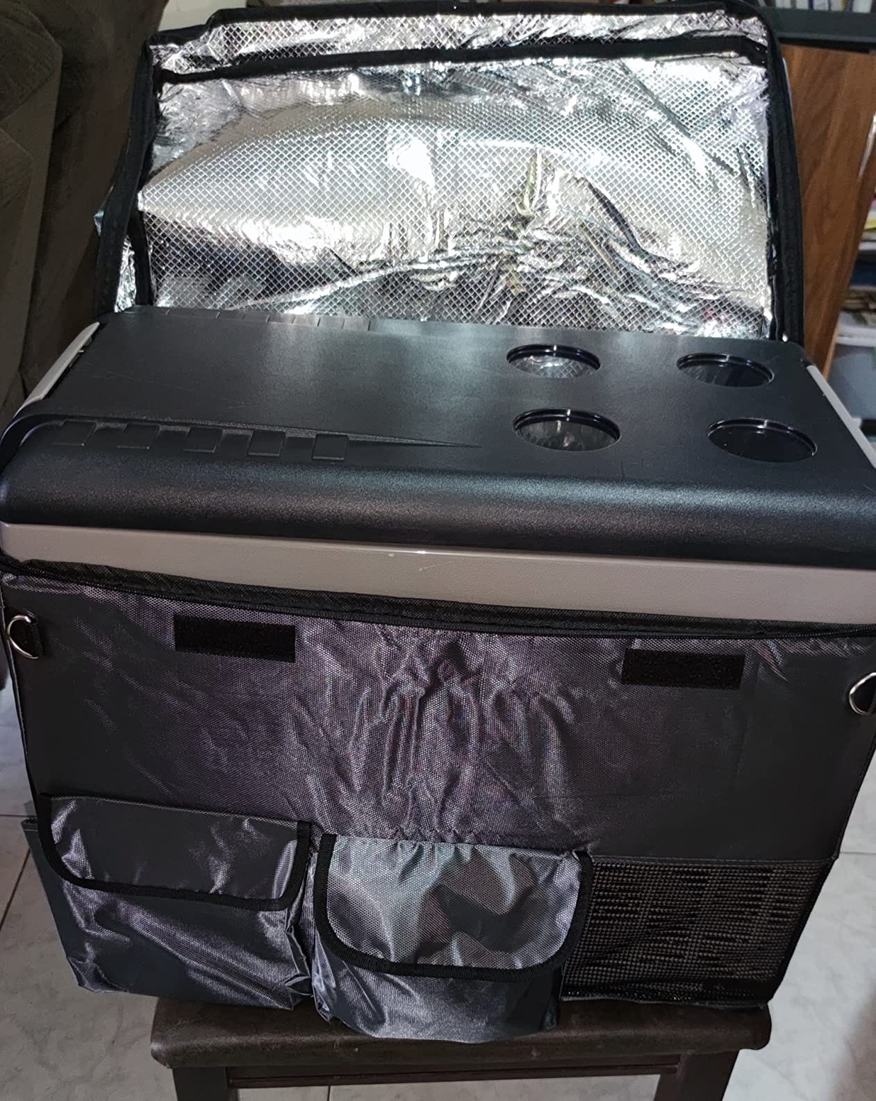 CF35 Insulated Protective Cover for Alpicool CF35, Euhomy 35Liter, AstroAI 37 Quart, VBENLEM 37 Quart 12 Volt Portable Car Refrigerator Cover customer photo 2