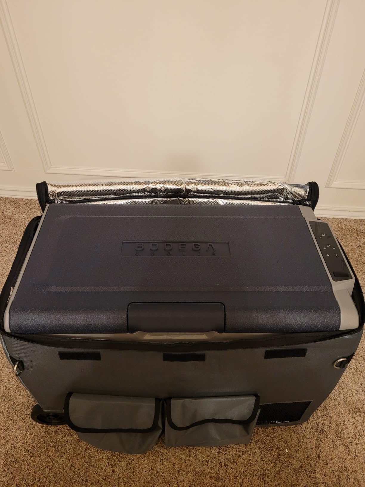T50 Insulated Protective Cover for Alpicool T50, Bodega 53 Quart, VEVOR 53 Qt Dual Zone Car Fridge Freezer customer photo 2