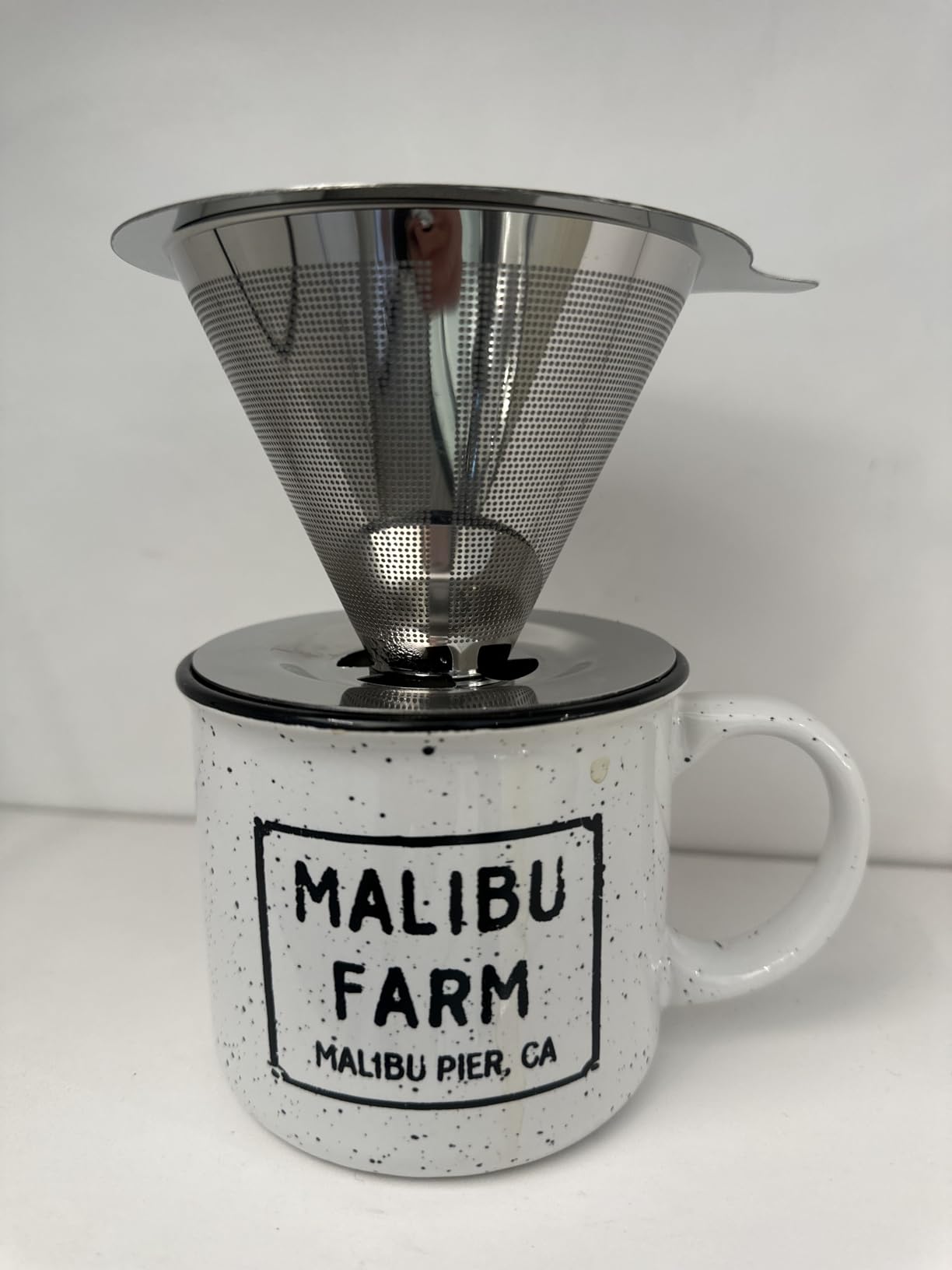 Hanlomele Pour Over Coffee Dripper, Paperless Reusable Coffee Filter, Pour Over Coffee Maker for Single Cup Brew, Double Mesh Design of Stainless Steel Cone Filter for Perfect Extraction (1-2 Cup) customer photo 1