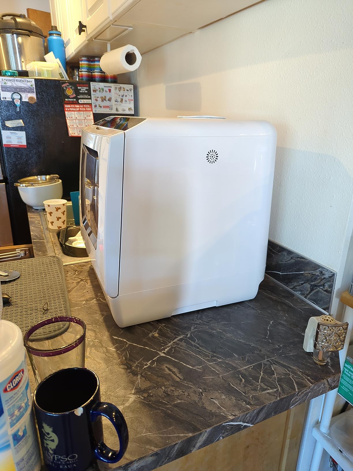 Hermitlux Countertop Portable Dishwasher, Built-in 5-Liter Water Tank customer photo 1