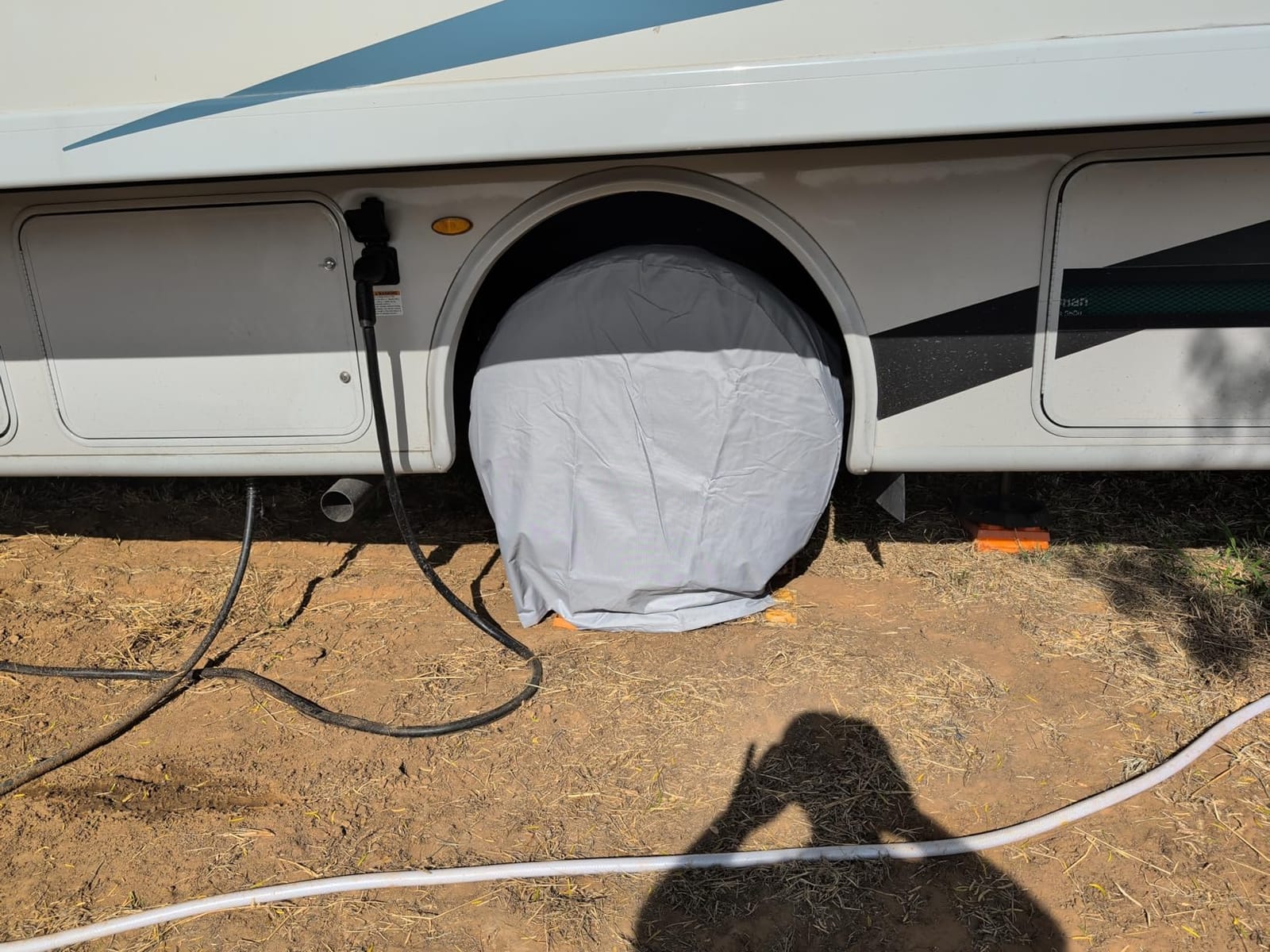 eletecpro RV Tire Covers, Fit 26-29 Inch Tire Diameters, Gray, 4-Pack customer photo 2