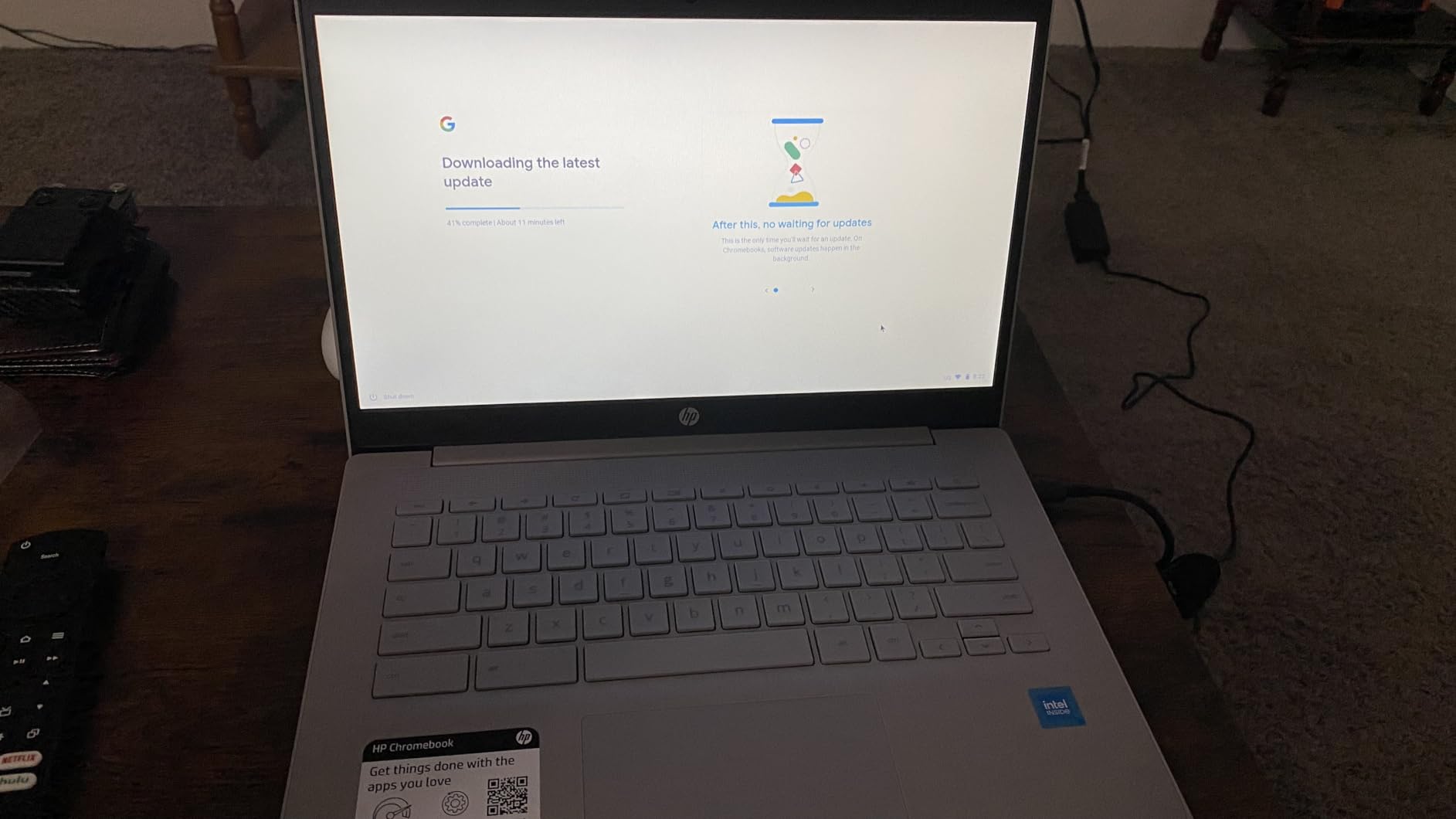 HP Chromebook 14 Laptop, Intel Celeron N4000 Processor, 4 GB RAM, 32 GB eMMC, 14” HD Display, Chrome, Lightweight Computer with Webcam and Dual Mics, Home, School, Music, Movies (14a-na0021nr, 2021) customer photo 2