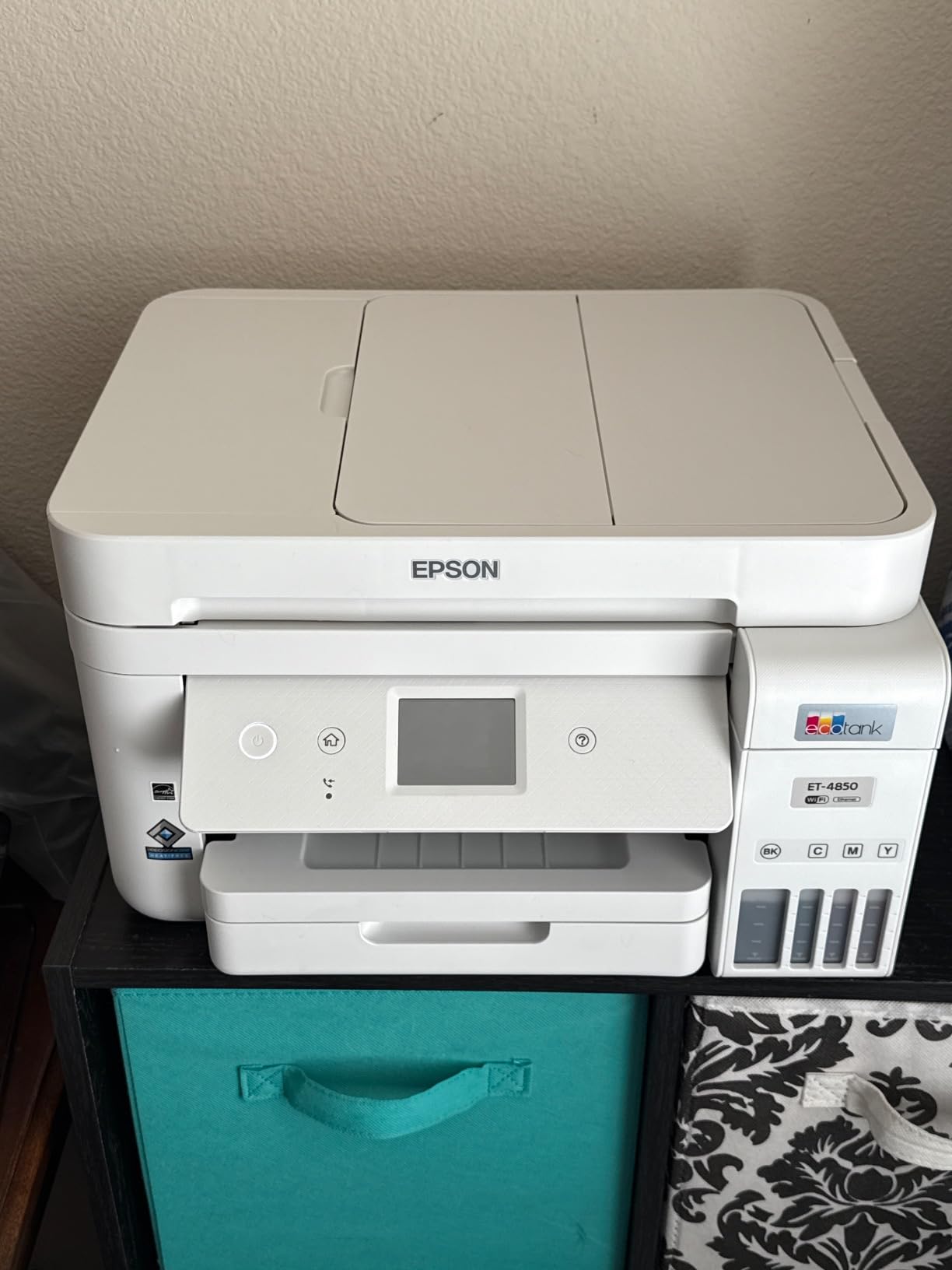 Epson EcoTank ET-4850 Wireless Color All-in-One Supertank Printer - Black customer photo 2