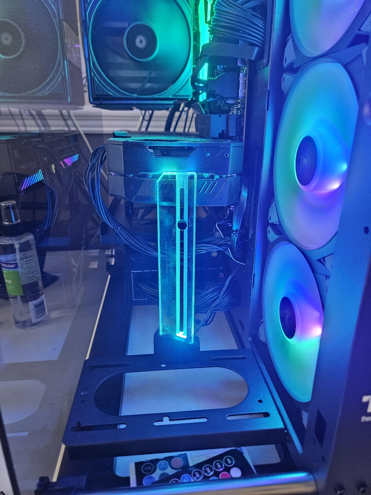 upHere 5V Addressable RGB Graphics Card GPU Brace Support Video Card Sag Holder,Built-in 5V ARGB,Adjustable Height Support,GH03ARGB customer photo 2