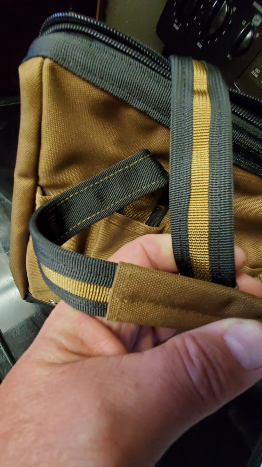 Coreflex 14 inch Wide-Mouth Tool Bag, Gear Bag, Multiple Purpose - for Plumbers, Electricians, Handymen also good for daily use, office use and camping. (Tan) customer photo 1