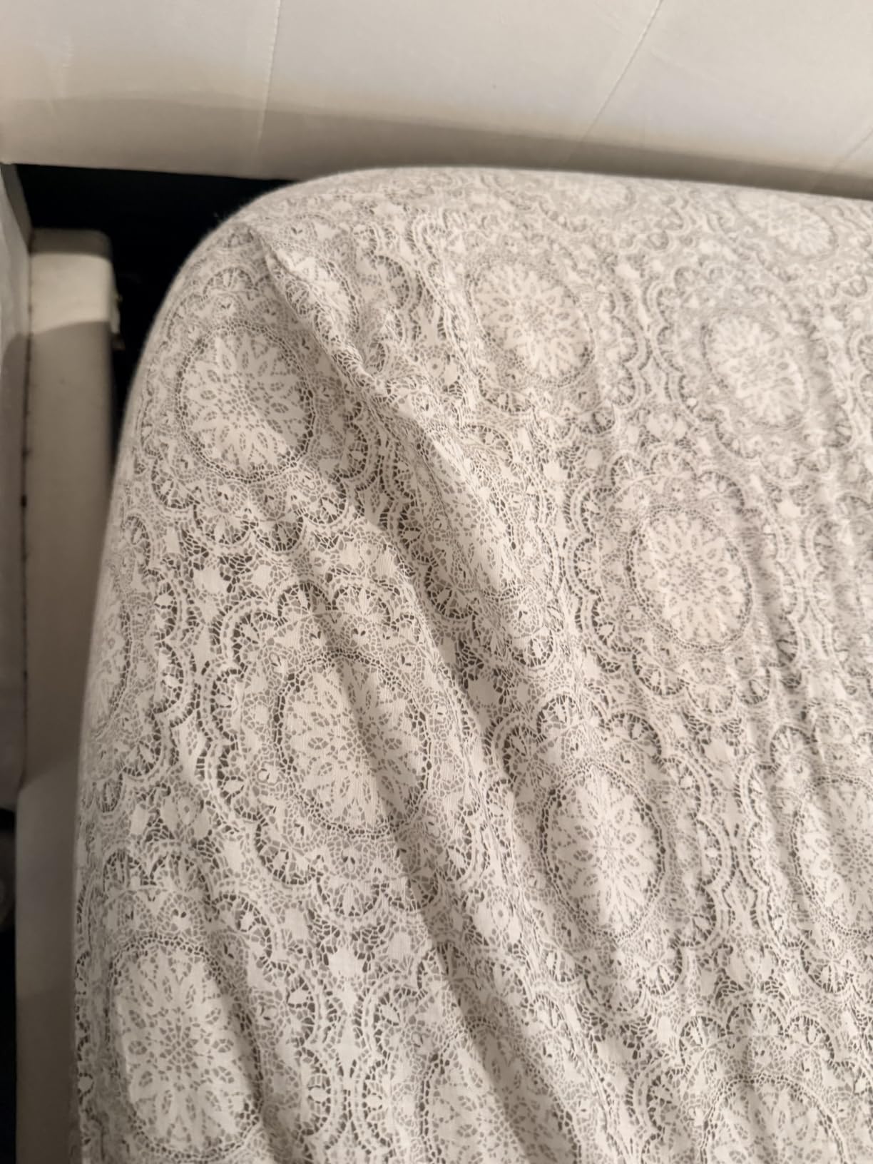 Comfort Spaces 100% Cotton Percale Sheets Queen Size 4 Pcs, Adelia Gray customer photo 1