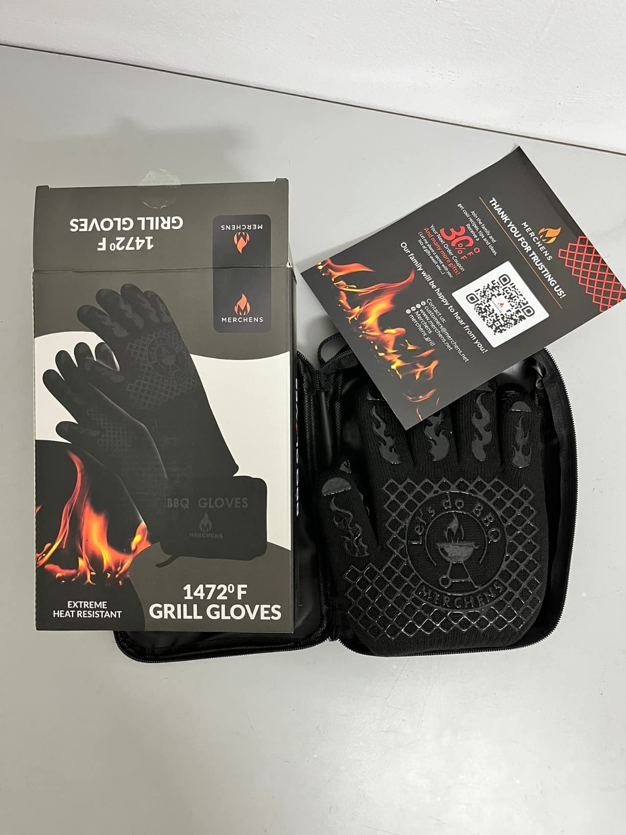 BBQ Grill & Oven Gloves 1472°F Heat Resistant | Storage Case & Gift Box customer photo 2
