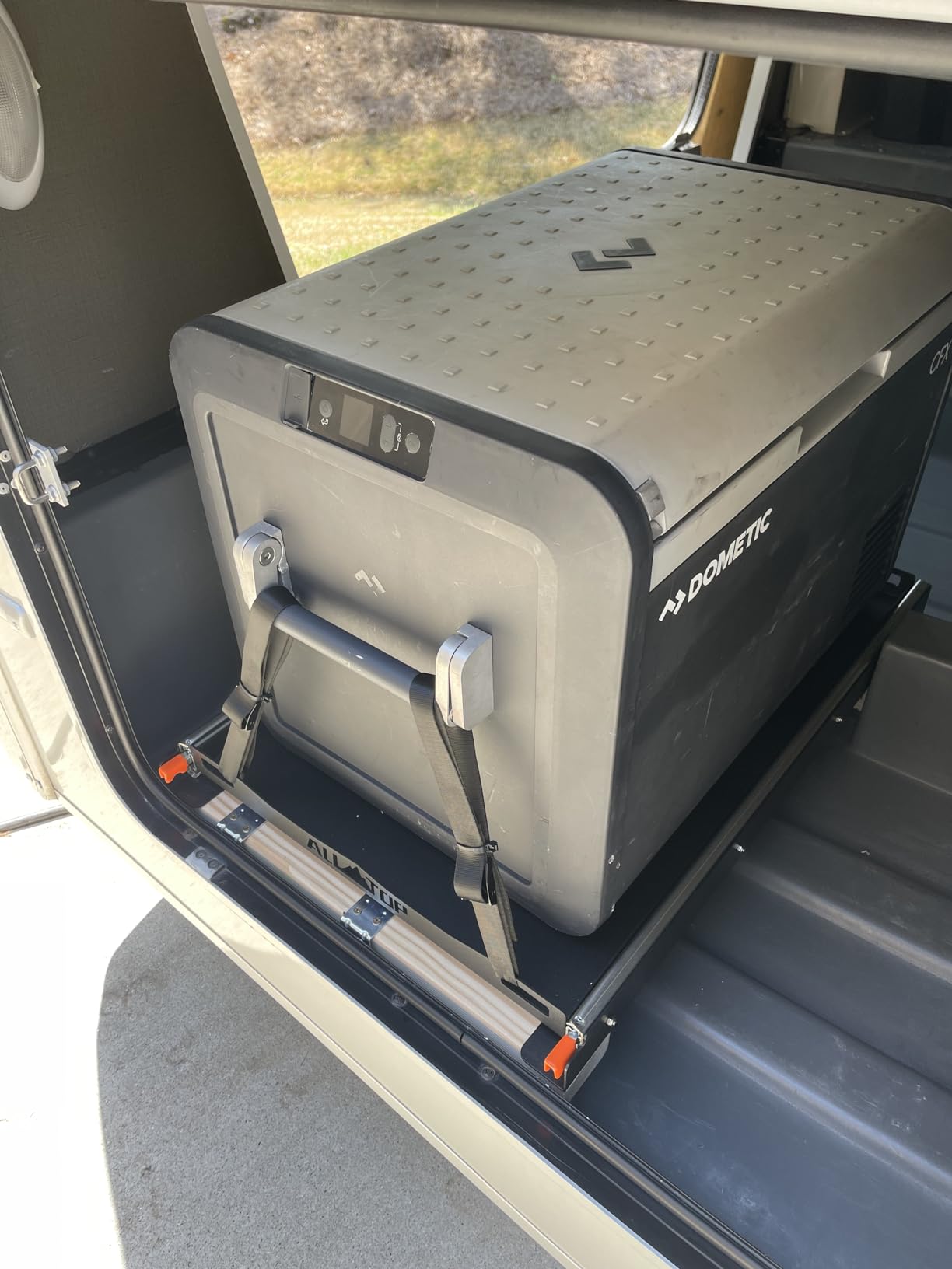 ALL-TOP Fridge Slide (Inner 29.3 x 18.7in) Vehicle Refrigerator Freezer Slider with 4 Buckle Straps, Universal Fit, Max 287 LBS, 3rd Gen customer photo 1