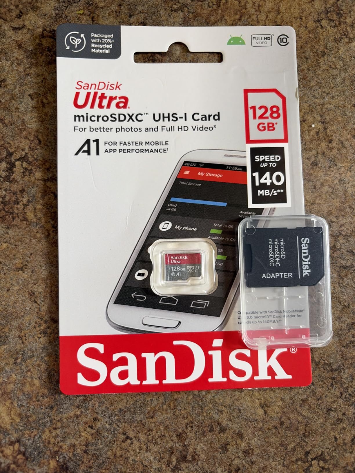 SANDISK 256GB Ultra microSD Card + Adapter, Up to 150MB/s Read Speeds customer photo 2
