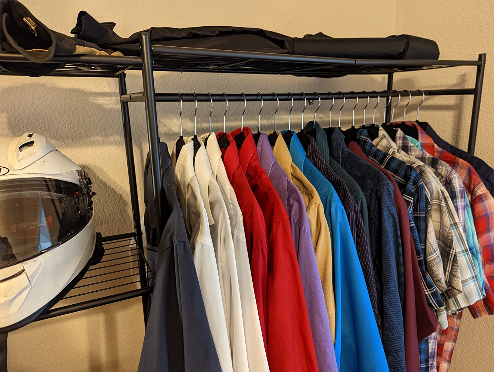 Closet Wardrobe, Closet Organizers and Storage System, Metal Clothes Rack customer photo 1