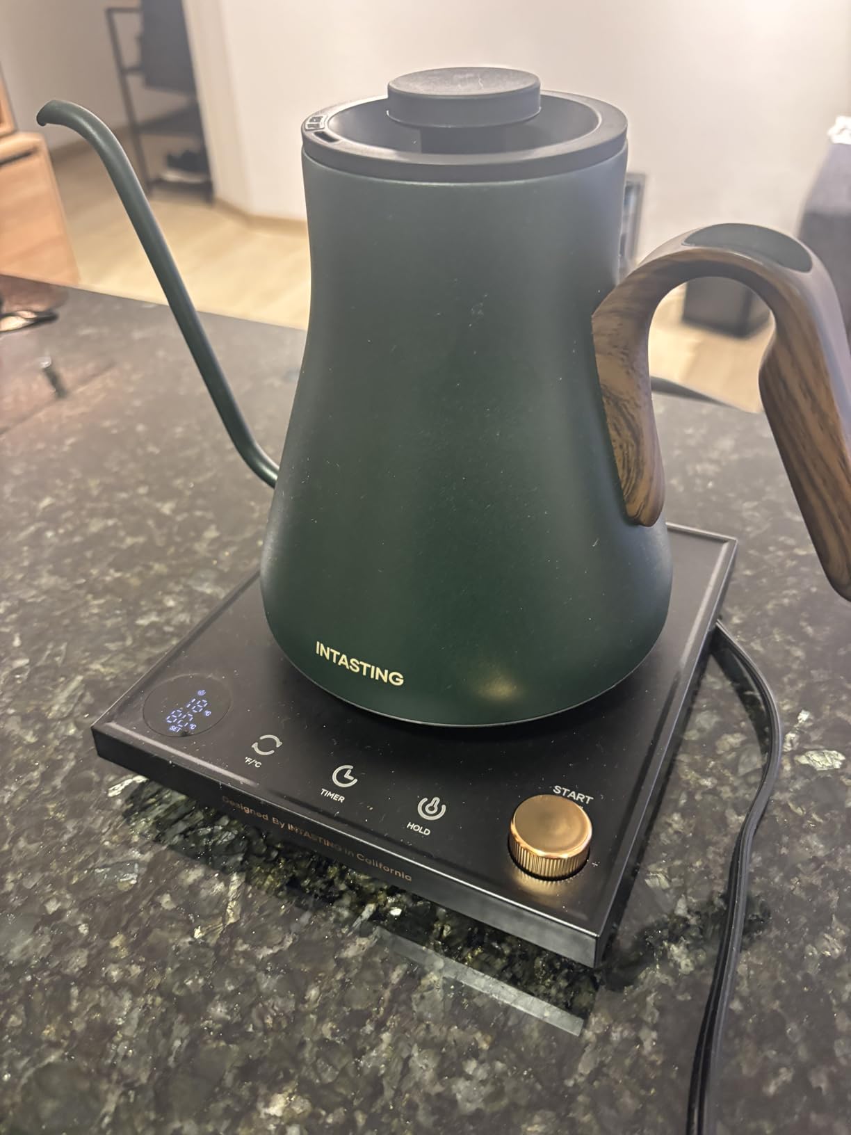 INTASTING Gooseneck Electric Kettle with ±1℉ Temperature Control 0.9 Liter customer photo 1