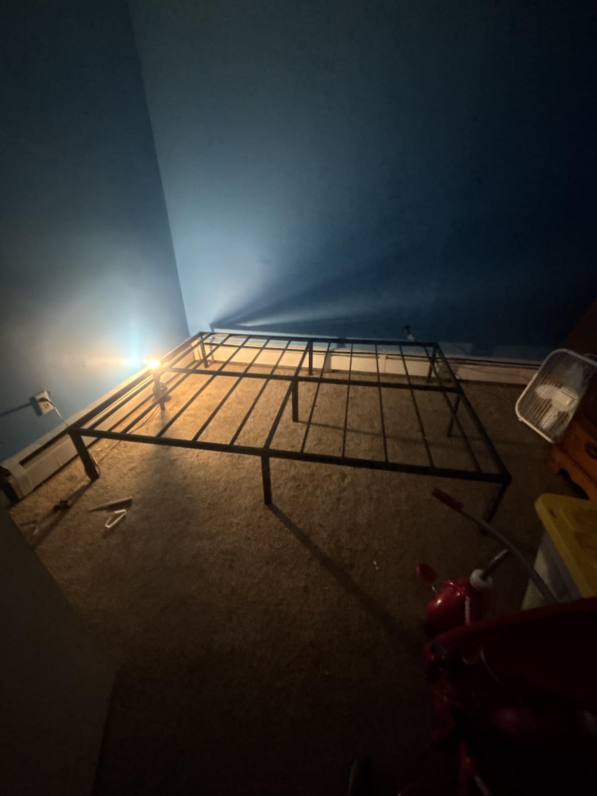 NEW JETO Metal Bed Frame,Twin Size Bed Frame with Storage Space,18 Inch customer photo 2