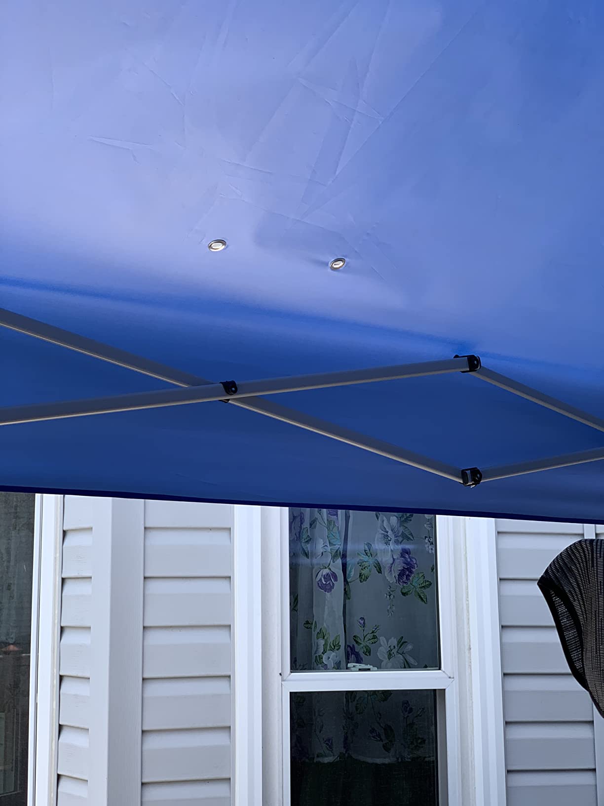 CROWN SHADES 10x10 Pop Up Canopy Tent with One Push Setup, Navy Blue customer photo 2