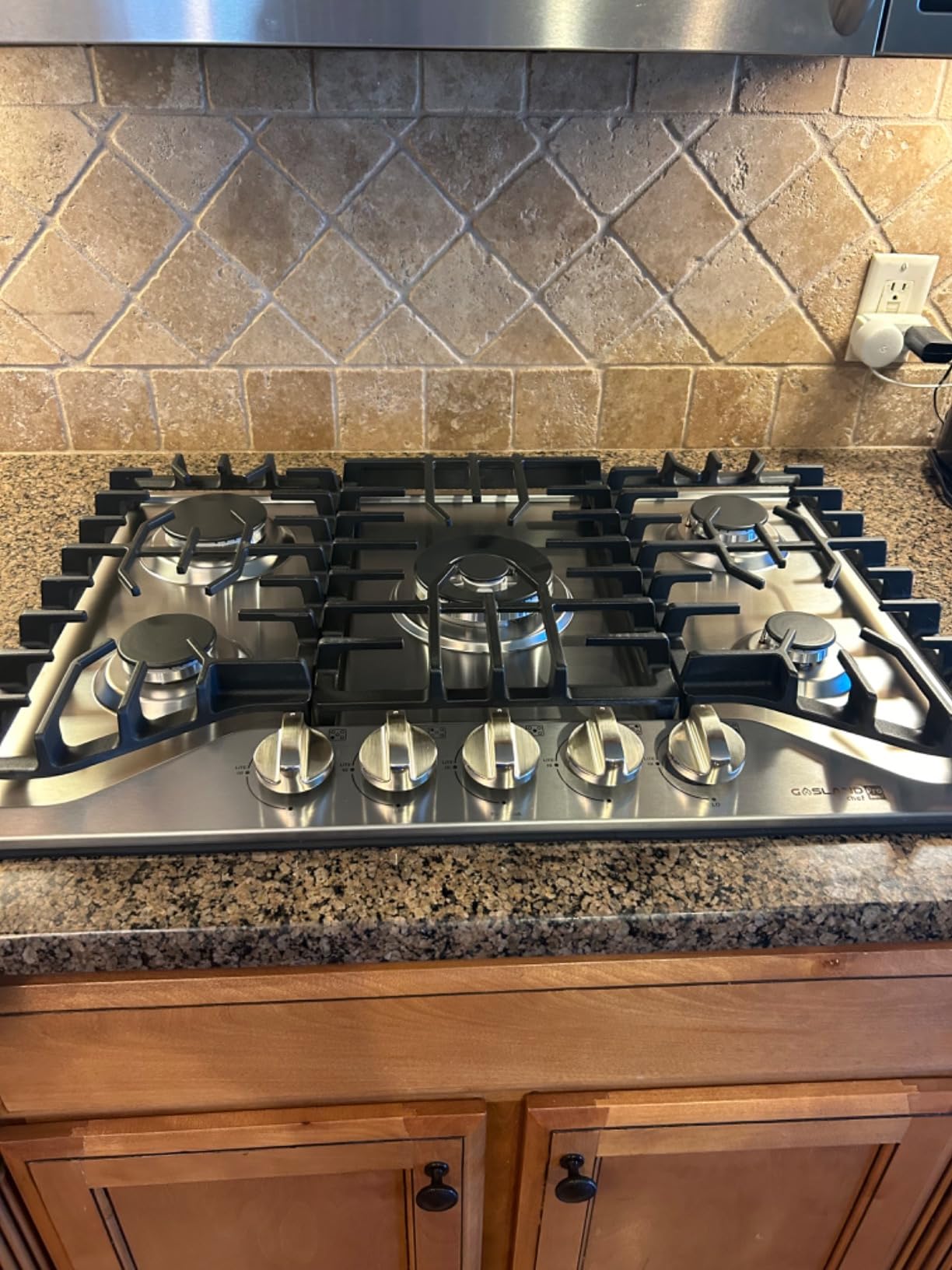 GASLAND 36 Inch Gas Cooktop, PRO GH3365SF 5 Burner Gas Stovetop with Reversible Cast Iron Grill/Griddle, Plug-in, NG/LPG Convertible Cooktops, Stainless Steel customer photo 1