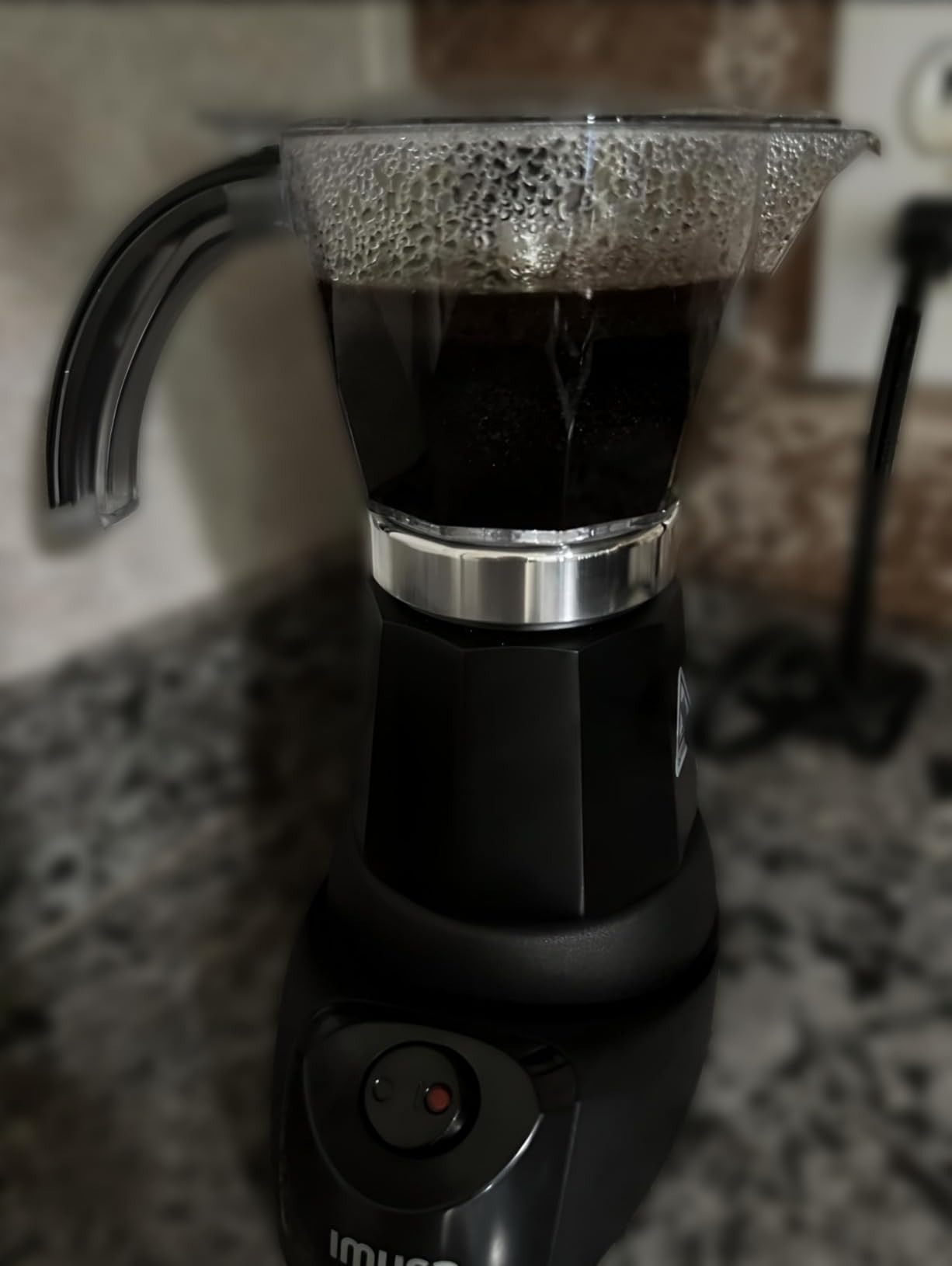 IMUSA 6 or 3 Cup Electric Espresso Maker with Cool-touch Handle, Black customer photo 1