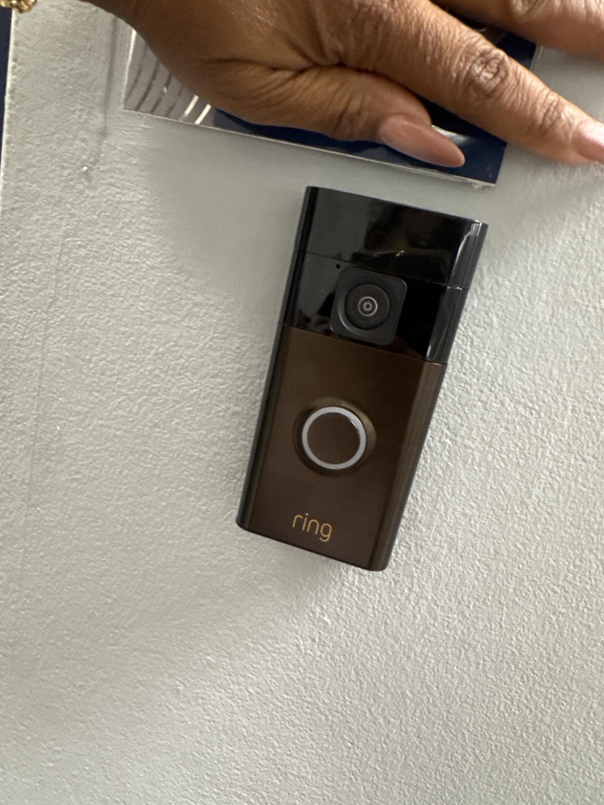 Ring Battery Doorbell, Home or business security with Head-to-Toe video, Live View with Two-Way Talk, and Motion Detection & Alerts, Satin Nickel customer photo 1