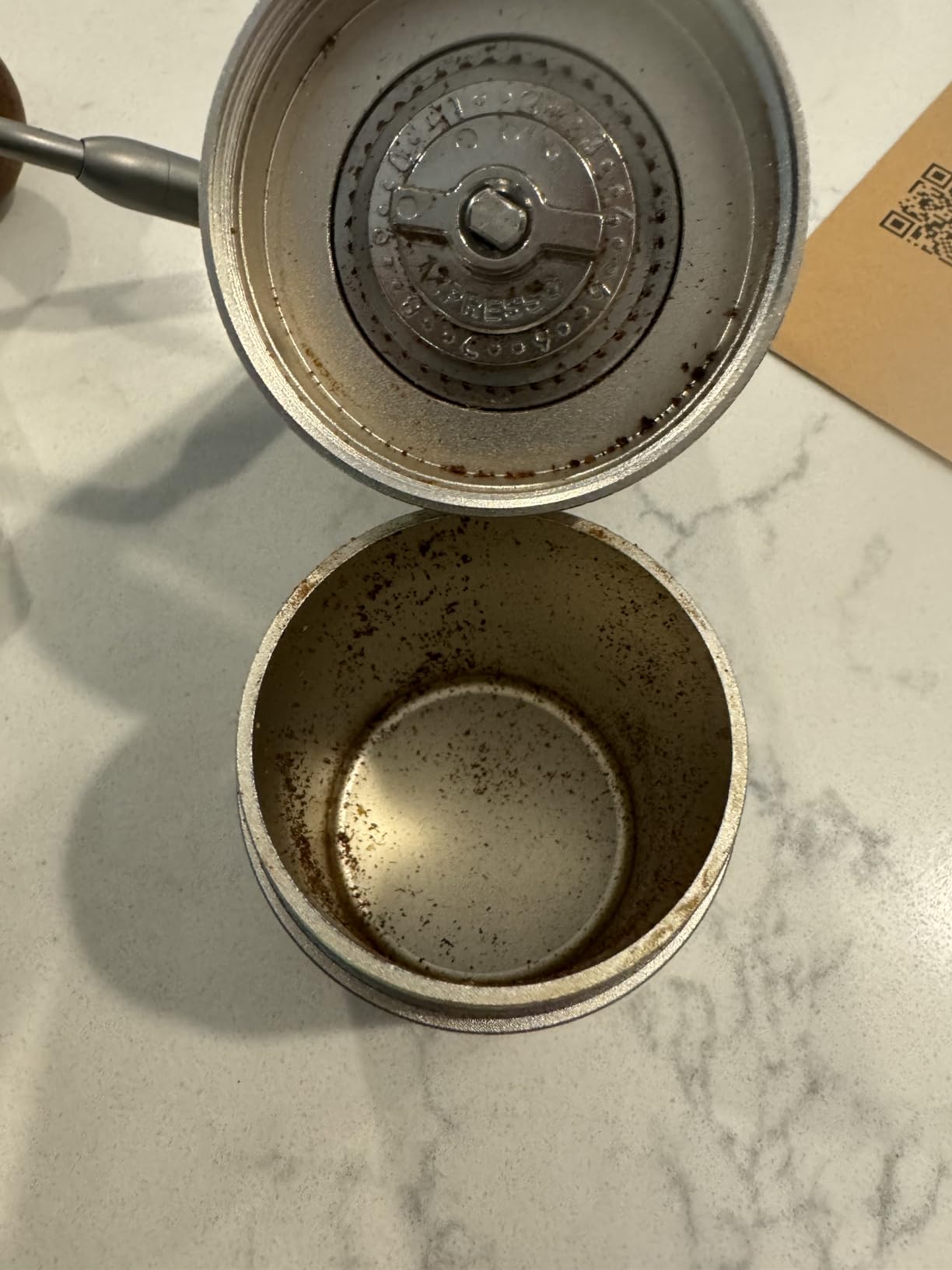 1Zpresso J Manual Coffee Grinder Silver with Assembly Stainless Steel Conical Burr - Numercial Internal Adjustable Setting for Pour Over French Press Cold Brew. customer photo 2