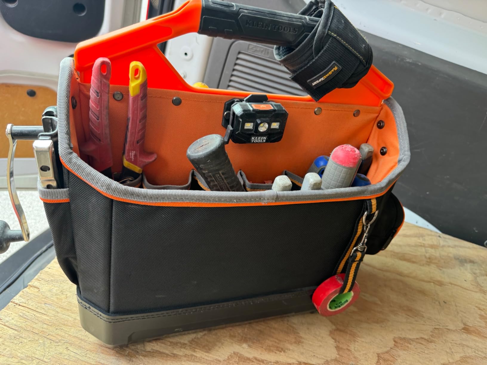 Klein Tools 62202MB MODbox Tool Tote, Part of the MODbox Mobile Workstation, 33 Pockets, Ample Tool Storage, Zipper Pocket for Small Items customer photo 1