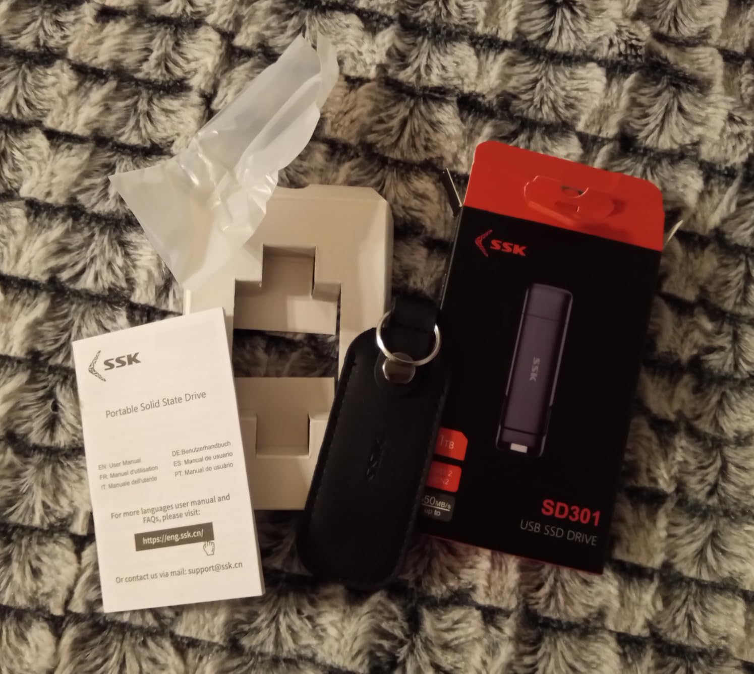 SSK 1TB External SSD Drive up to 550MB/s Dual USB C+A 3. 2 Thumb Drive customer photo 2