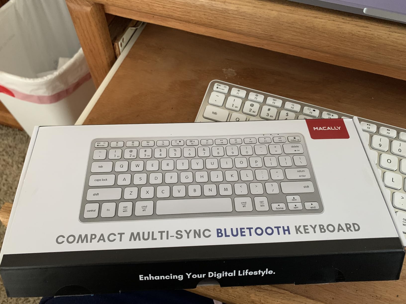 Macally Wireless Bluetooth Keyboard for Mac - Premium Multi Device Connectivity - Compatible Apple Keyboard for MacBook Pro/Air, iMac, Mac mini, iPad, Laptop, and PC customer photo 1
