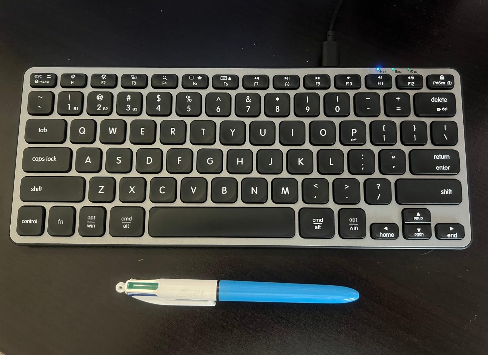Macally Wireless Bluetooth Keyboard for Mac - Premium Multi Device Connectivity - Compatible Apple Keyboard for MacBook Pro/Air, iMac, Mac mini, iPad, Laptop, and PC customer photo 2